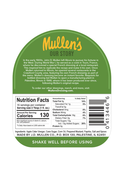 Mullen's Original French Dressing (Green Label)